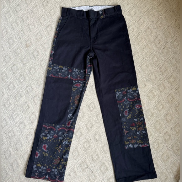 NWOT Dickies Reworked Paisley Patchwork Pant - Picture 2 of 6